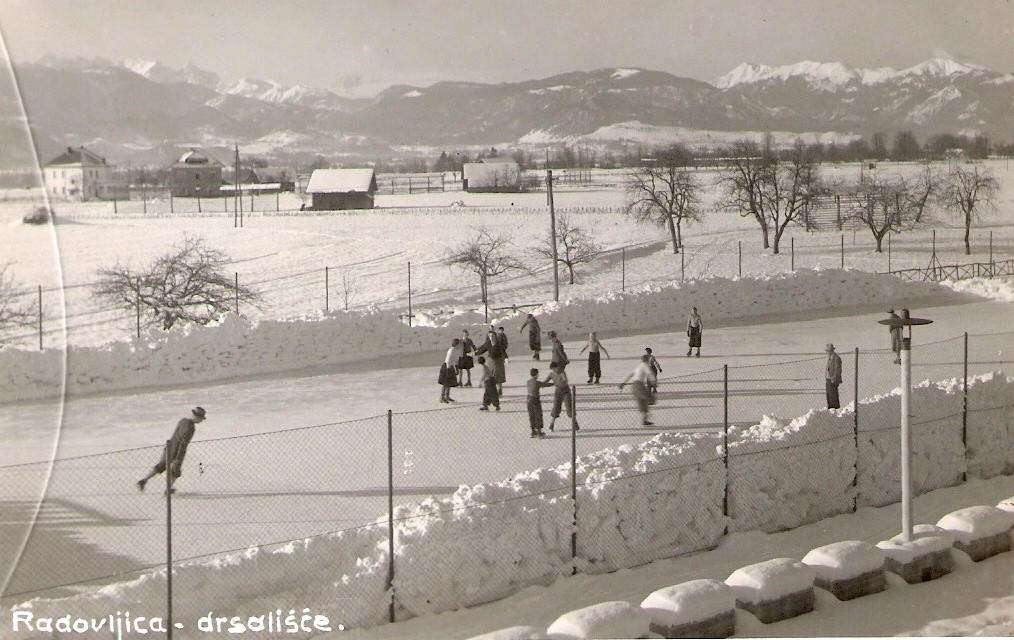 Drsališče na kopališču Obla Gorica, ok. 1935