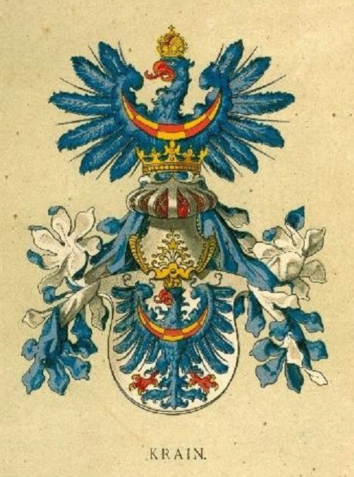 Grb Kranjske, 1890 (Ströhl - Österreichische -Wappenrolle)