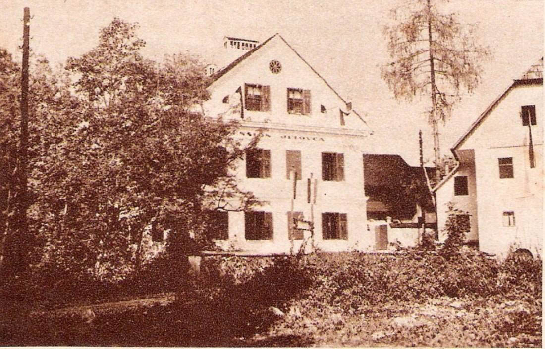 Leseni drog dalnjovoda v Kamni Gorici, 1929