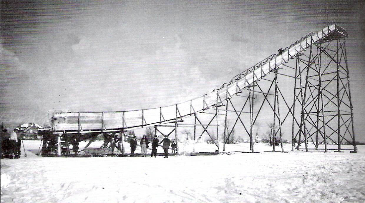 Leseno ogrodje leške skakalnice, 1932
