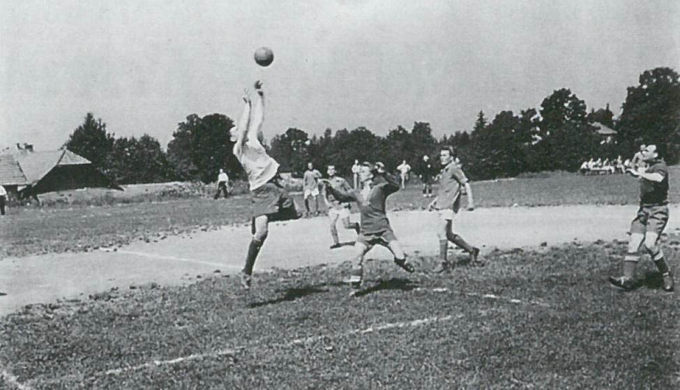 Utrinek s tekme NK Lesce, pred 1950